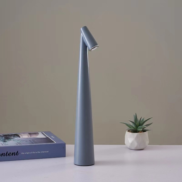 Kunst skrivebordslampe USB opladning skrivebordslampe julegave til elever i folkeskolen og gymnasiet Fødselsdagsgave gray