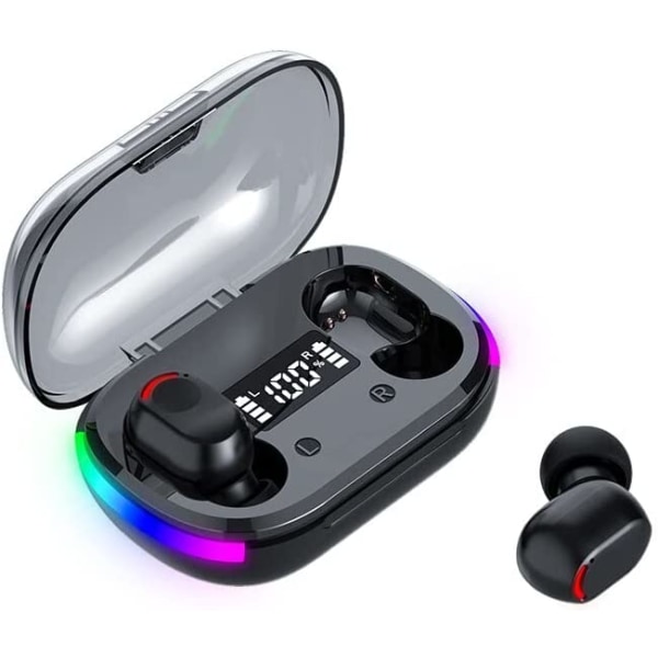 Trådløse ørepropper, HiFi digital LED-skjerm Stereo gaming ørepropper Bluetooth-hodetelefoner