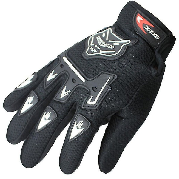 Bmx Mtb Barncykelhandskar Barn - Hel Finger Pojkar Flickor Cykelhandskar (FMY) Black