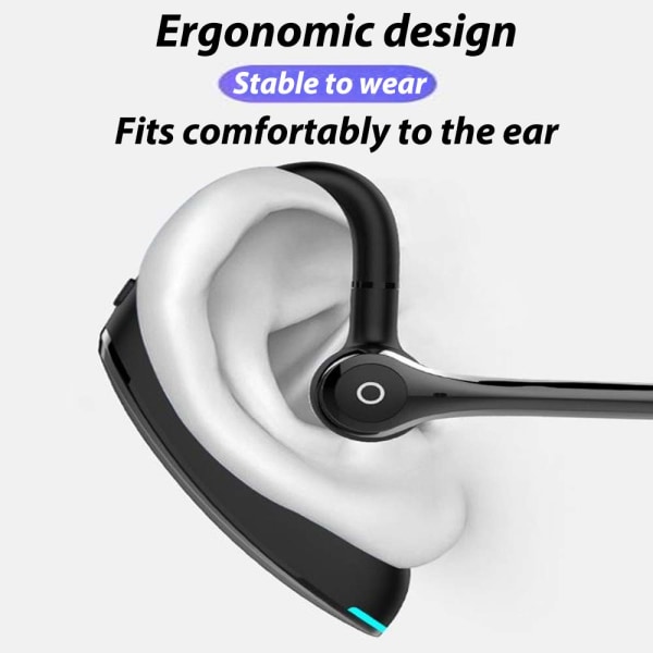 Bluetooth 5.1 langattomat kuulokkeet vedenpitävä kohinanvaimennus (musta)