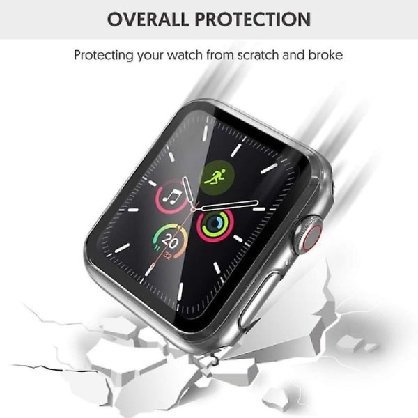 2 stk Gjennomsiktig 40mm TPU-deksel til Apple Watch - Full dekning