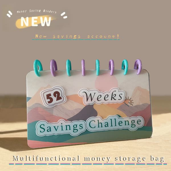 52 Udfordringsplan Opsparings Notesbog 52-week savings challenge