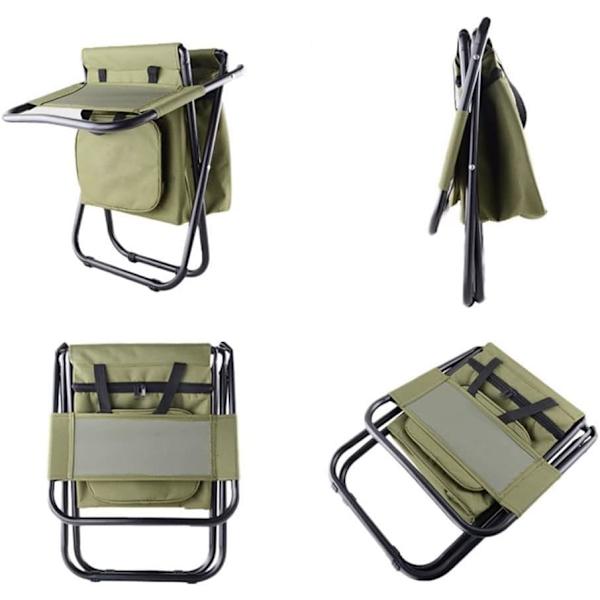 Foldbar Have-Stol med Opbevaring Bærbar Campingstol Robust Foldbar Stol Bærepose