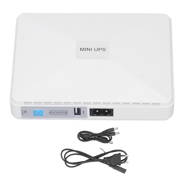 Mini UPS Batteribackup 8800mAh Uafbrudt Strømforsyning til Router Modem Overvågningskamera 100-240V EU-stik