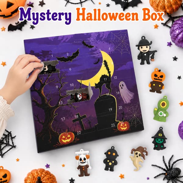 Halloween Blind Box Figur Nøglering Gavesæt Halloween gift box