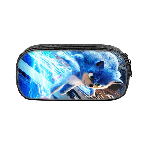 Sonic The Hedgehog 3d Print-etui ase Bag Skrivesaker C