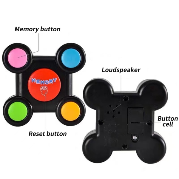 Luminous Memory-spel handhållet elektroniskt leksaksbräd Anomalous shape