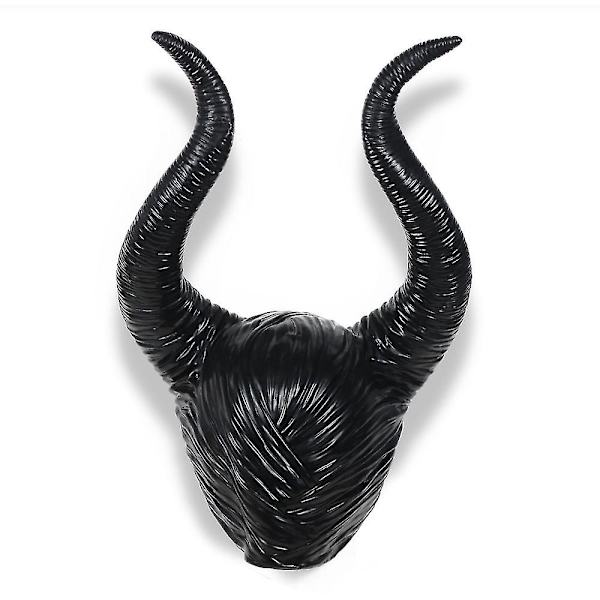 Halloween Maleficent Horn Diadem Cosplay Svart, Evil Maleficent Huvudbonad Prydnad, för Kvinna/Man