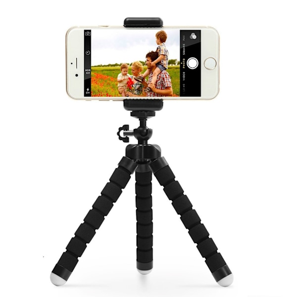 Tripod - stativ med fjärrkontroll för mobiltelefon och kamera