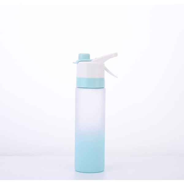 Sportspray Vannflaske | BPA-fri 700ml Lekkasjesikker Gjenbrukbar Flip Top Gradient Kopp for Treningssenter, Sport, Hjem eller Kontor blue