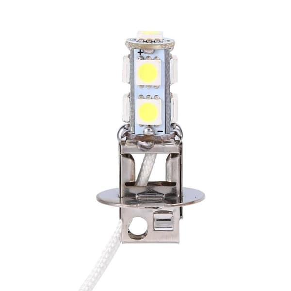9SMD tåkelys, 2x H3 5050 hvite 9 SMD LED Xenon DC12V bil