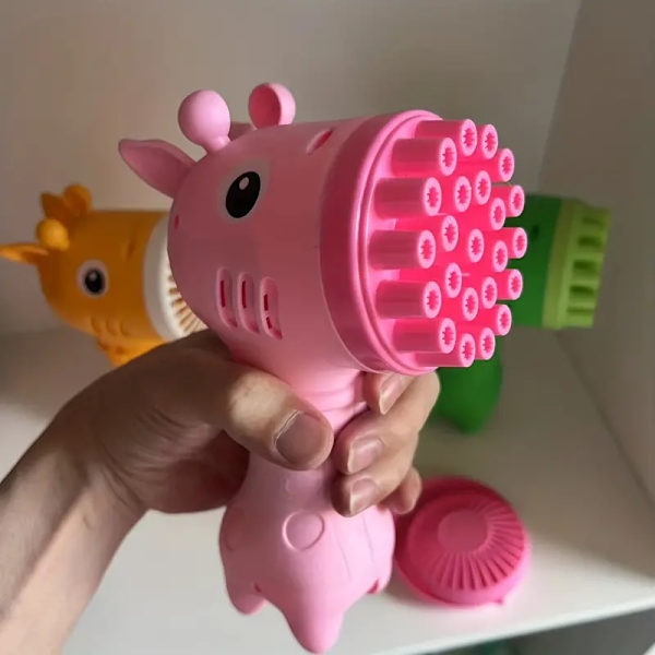 Girafffläkt-Bubbelmaskin 2-i-1 - Perfekt present till semester och fest