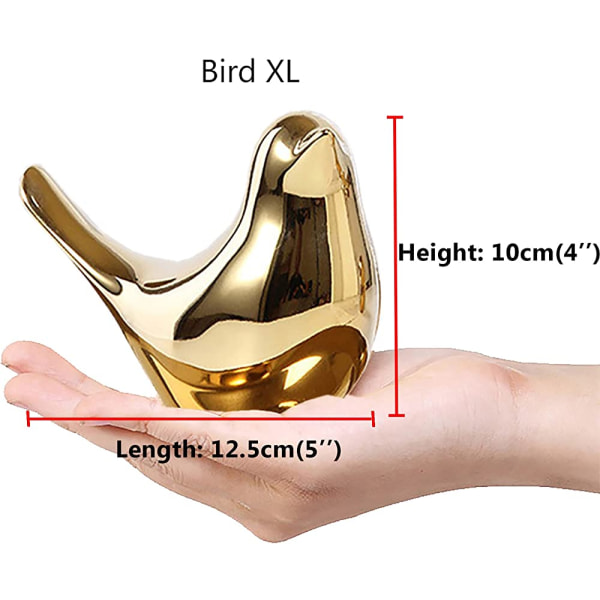 Eläinkoristeet Originality Kodinsisustus Kalusteet Golden Exquisite Modern Style (Golden Bird XL)