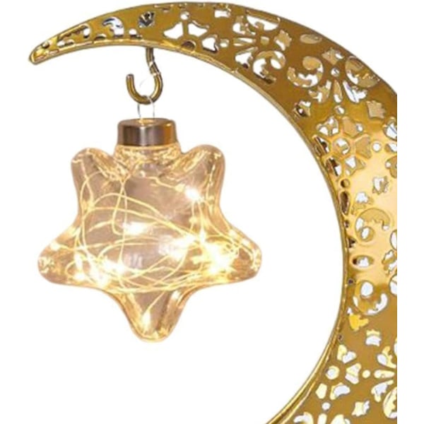 LED Moon Light -pöytälamppu, Enchanted Lunar Star -lamppu, koristeellinen pallolamppu Star