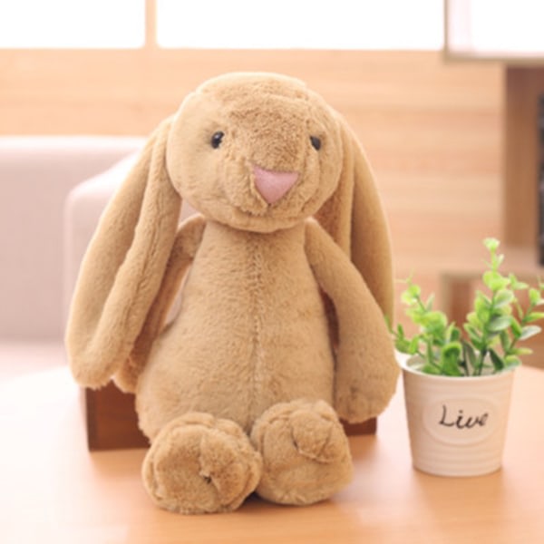 1. kanin blødt plys legetøj kanin tøjdyr Børn påskegave dukke vedhæng baby børn piger drenge gave