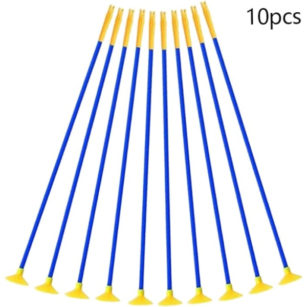 Bueskydningssugerpile Praksis Sugekop Pile Bueskydning Legetøj til Børn Voksne 10PCS 47cm Bueskydning Sugeskydepile Puslespil