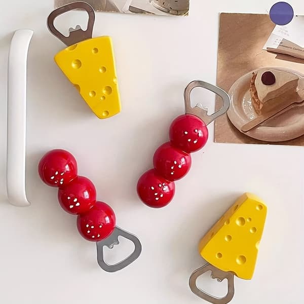Bedårende MAACnetic Flaskeåbner Sukkergræskar Ost Design Multifunktionel Køkkengadget Cheese