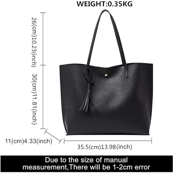 Tote Bag for Women,Ladies Handbag,Soft PU Leather Large Capacity Women's Top Handle Shoulder Bag