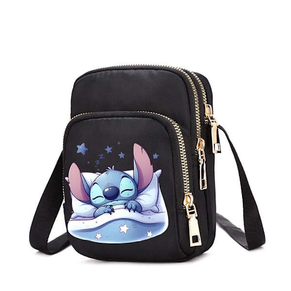 Disney Lilo & Stitch Kvinder Tasker Mobiltelefon Håndtaske Kryds Krone Skulderrem Håndtaske Til Kvinder Tasker Teenagere Underarm Taske Light Grey