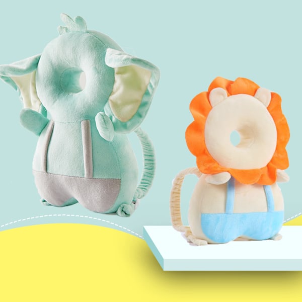 Børns hovedbeskyttelsespude sød elefant baby beskyttelsespude småbørns hovedbeskyttelsespude Small elephant