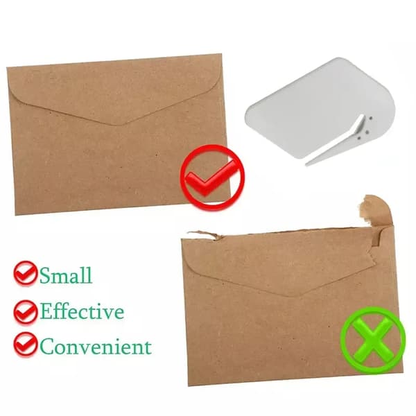 Bærbar Mini Visitkort- og Brevåbner Logo Cutter Rustfrit Stål Kuvert Mail Slitter