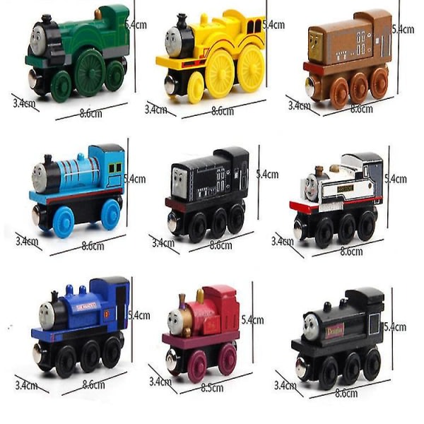 1-30 kpl Thomas ja ystävät -juna Tank Engine puinen rautatiemagneetti Keräilylahja Lelut 15