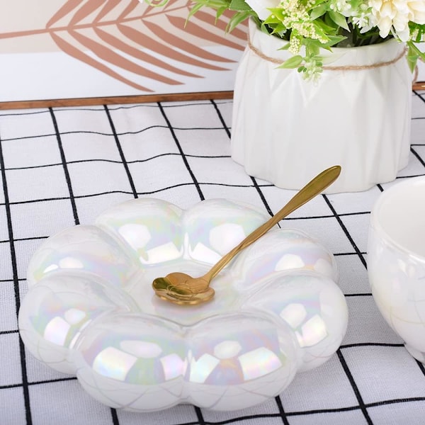 Keramisk Kaffekopp, Moln Kaffekopp och Fat Set, Söt Kopp med Blomsked och Solrosunderlägg, Kawaii Tekopp med Fat White