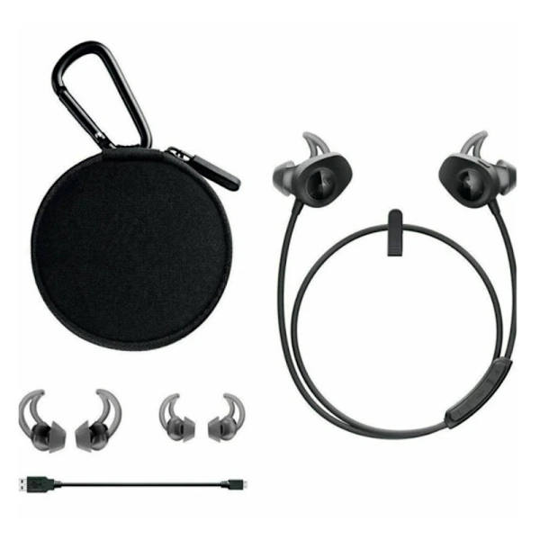 Soundport Langattomat Bluetooth-urheilukuulokkeet, Sopii juoksuun black 0.25
