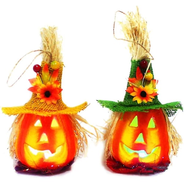 Halloween Gresskar Lykt Blinkende Lys Dekorativ Gresskar Skum Halloween Rekvisita, Halloween Ornam
