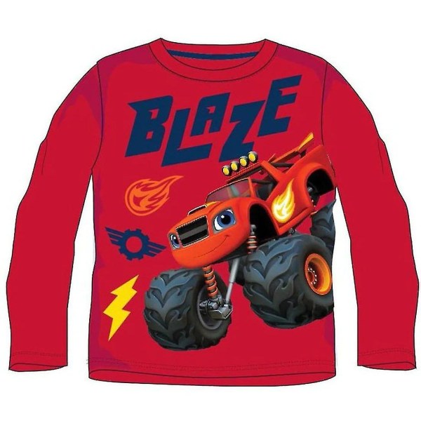 Blaze and the monster machines langermet t-skjorte for barn blz2027tsh Rød Ed 2-3 years