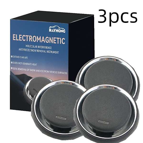 3x Uppgraderad Elektromagnetisk Avfrostare Molekylärt Gränssnitt Snöborttagare Luftfräschare Bilfrostskydd Elektromagnetisk Isbrytare