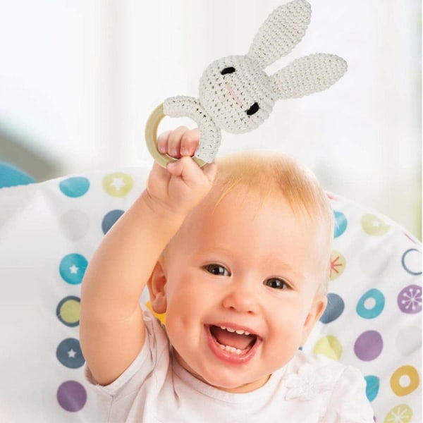 Babybitringer Håndlagde Rattle Grip Leker Babybitringer