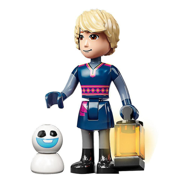 5 st/ set Frozen Series Minifigures Building Blocks Kit, Elsa Anna Mini Action Figures Leksaker för barn SQBB