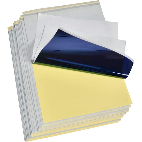 30 ark tatueringskolpapper, professionellt A4-kolpapper, spårpapper, överföringspapper, mallpapper, DIY-utskriftsmall