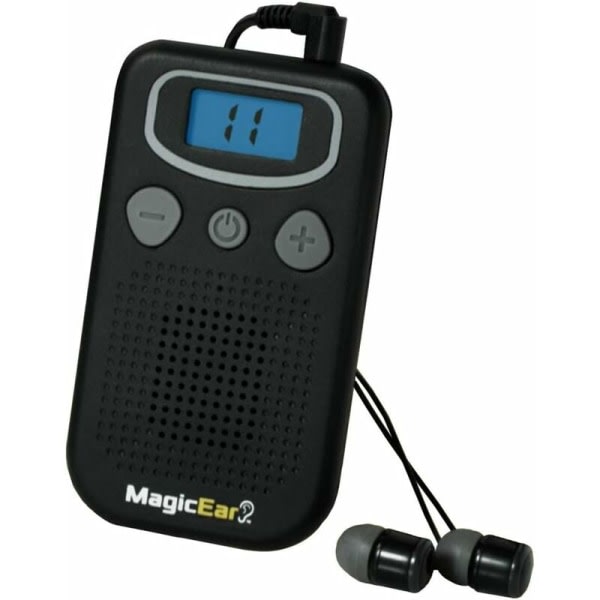 Officiel personlig lydforstærker fra TV Atomic Beam Magic Ear by, bærbar høreforstærker forbedrer stemmen, reducerer baggrundsstøj (1 pakke),