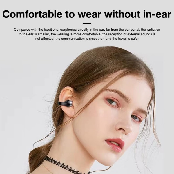 Öronklämma benledning hörlurar bluetooth
