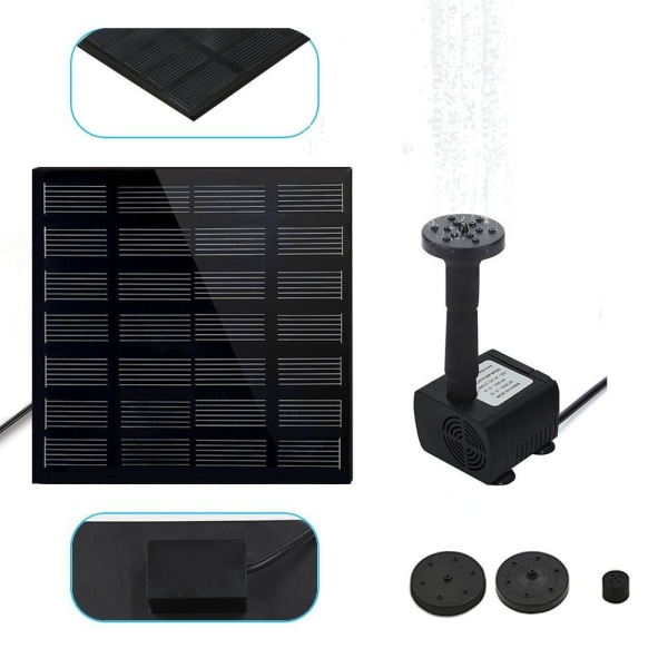 150L-H Solar Powered Fountain Dykvandspumpe