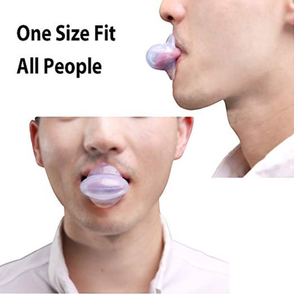 Transparent silicone tongue sleeve Quiet sleeping anti-snoring device for better sleep New