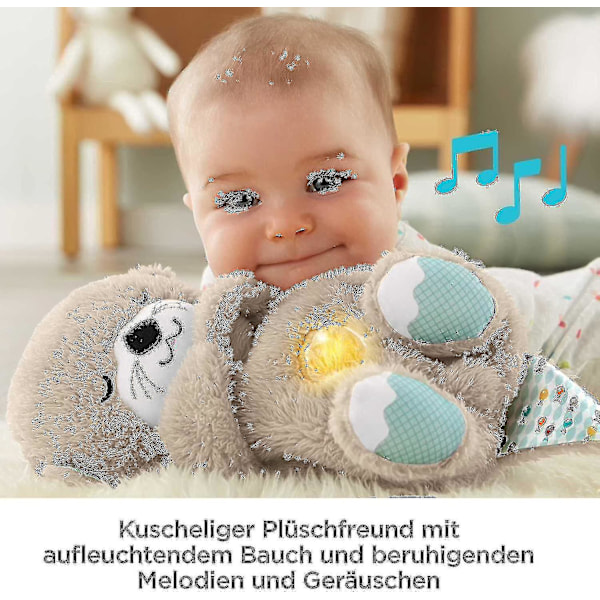 Rolig og Kosete Oter, Baby Sovende Plysjleke, med Beroligende Musikk og Rytmiske Bevegelser for å Ro Nyfødte Babyer Kb