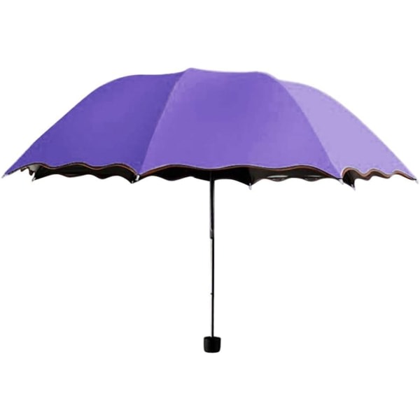 Taktisk termisk rygsæk Rejse Parasol Sammenfoldelig Regn Vindtæt Paraply Foldbar Anti Sol/Regn Paraply Regn Dame Regnfrakke