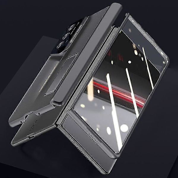 For Honor Magic V2 RSR Porsche Design Deksel Belagt PC Stativ Telefondeksel Med Anti-Spion Film Grå Grey Honor Magic V2 RSR Porsche Des