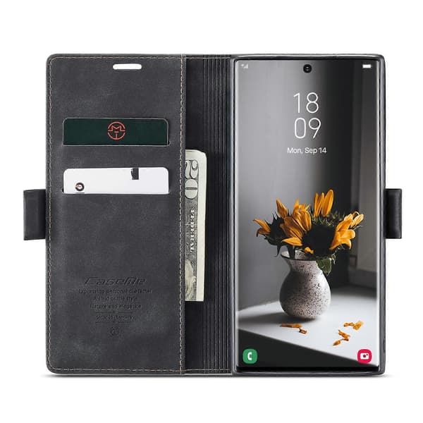 For Samsung Galaxy S22 Ultra 5G CaseMe 013 Multifunksjonelt Læretui