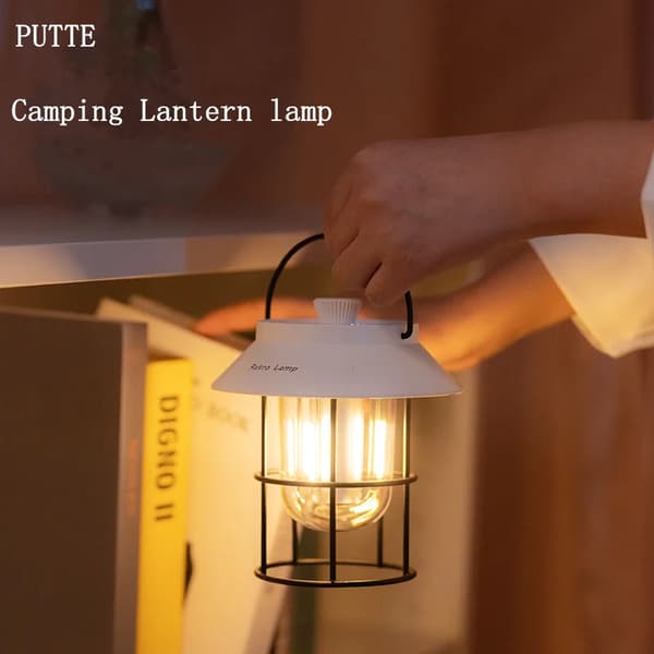 Ny vanntett teltlampe batteridrevet LED-campinglys med 3 lysmoduser Powerbank Oppladbart campinglys 5