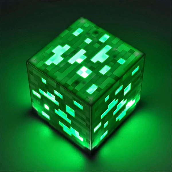 Minecraft Game Peripheral Miners Uppladdningsbar lampa Nattljus Presenter Heminredning