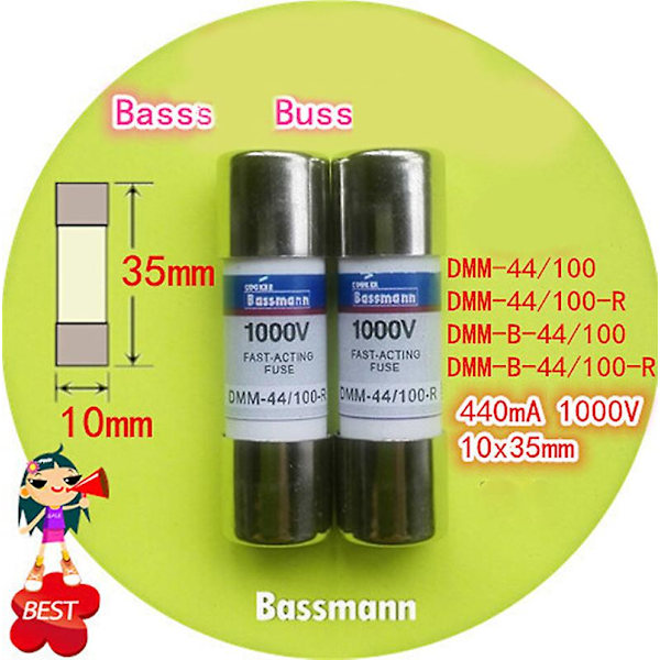 DMM-44/100-R yleismittarin sulake - 440MA 1000V 10*35MM