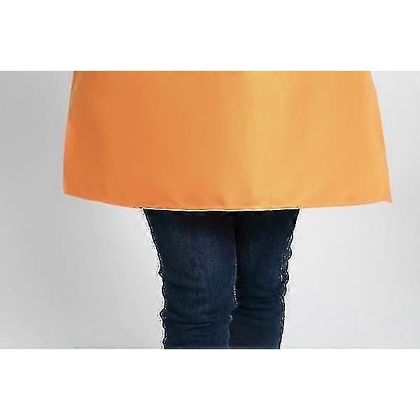 Enkelt förkläde med fickor haklapp kök matlagning kock hantverk bakning vuxen Orange