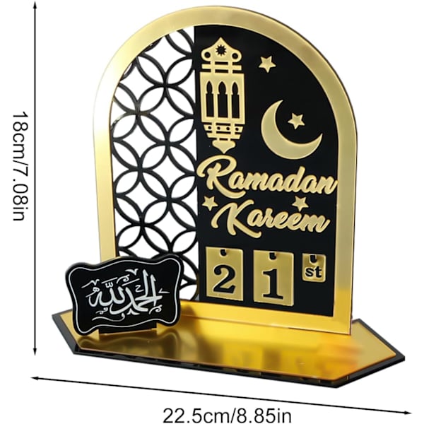 Ramadanin Adventi-kalenteri 2024 - Uusiokäyttöinen Adventi-kalenteri, Ramadan Mubarak -kalenteri
