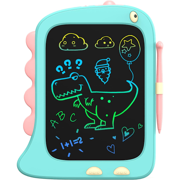 8,5 tommer Doodle Board Tegnetablet - Dinosaur Legetøjsgave til Børn 2-7 År Gamle Blå Blue