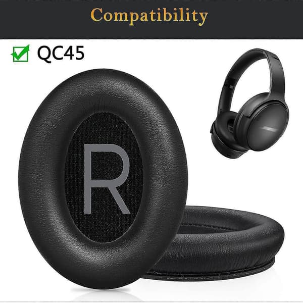 Øreputer Erstatning for Bose QuietComfort 45 (qc45) Over-øre Hodetelefoner