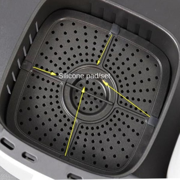 Airfryer Gummibeskyttelse Gummibeskyttelse 8STK 8STK 8 Stk 8Pcs